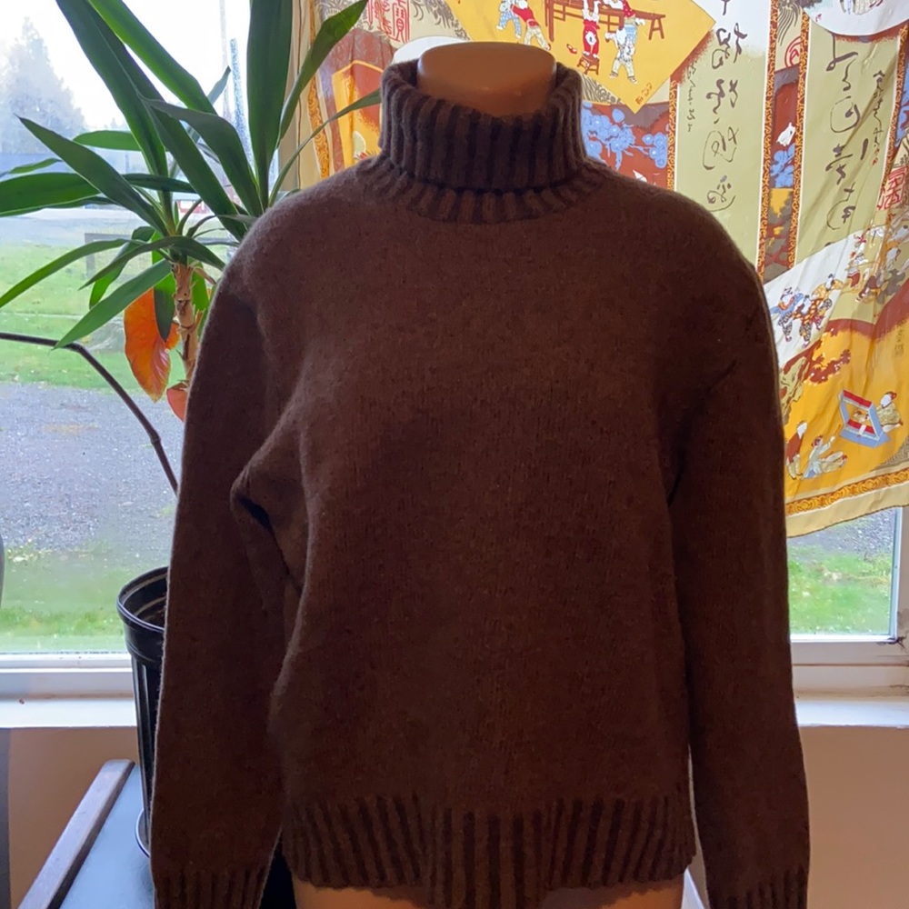 Woman’s chocolate brown Turtleneck size XL Banana Republic